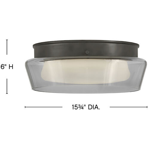 Demi LED 15.75 inch Black Oxide Flush Mount Ceiling Light