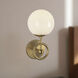 Alora Mood Fiore 1 Light 6 inch Brushed Gold Bath Vanity Light Wall Light