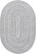 Azalea 108 X 72 inch Light Gray Rug in 6 x 9 Oval, Oval