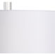 Wildwood 31 inch 100 watt Ocean/Silver Leaf Table Lamp Portable Light