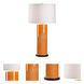 Chelsea House 34 inch 100.00 watt Orange Glaze/Dark Brown Cherry Table Lamp Portable Light
