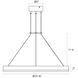 Corona LED 23.75 inch Bright Satin Aluminum Pendant Ceiling Light