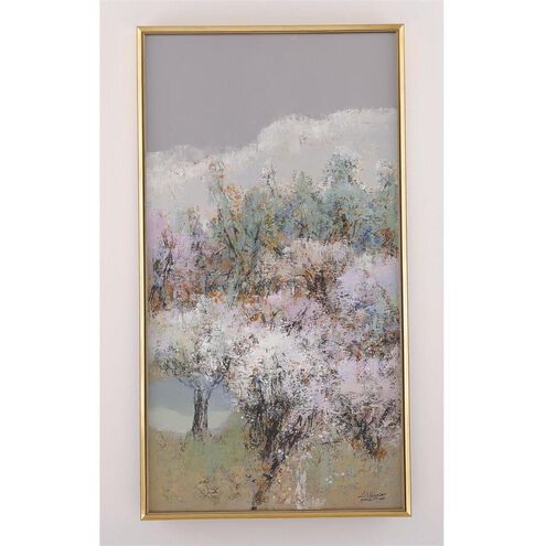 LM Zhou's Sylvan Stroll 60.75 X 33 inch Painting, I