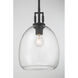 Orbis 1 Light 10 inch Dark Matte Black Mini Pendant Ceiling Light