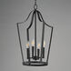Arden 4 Light 16 inch Black Entry Foyer Pendant Ceiling Light