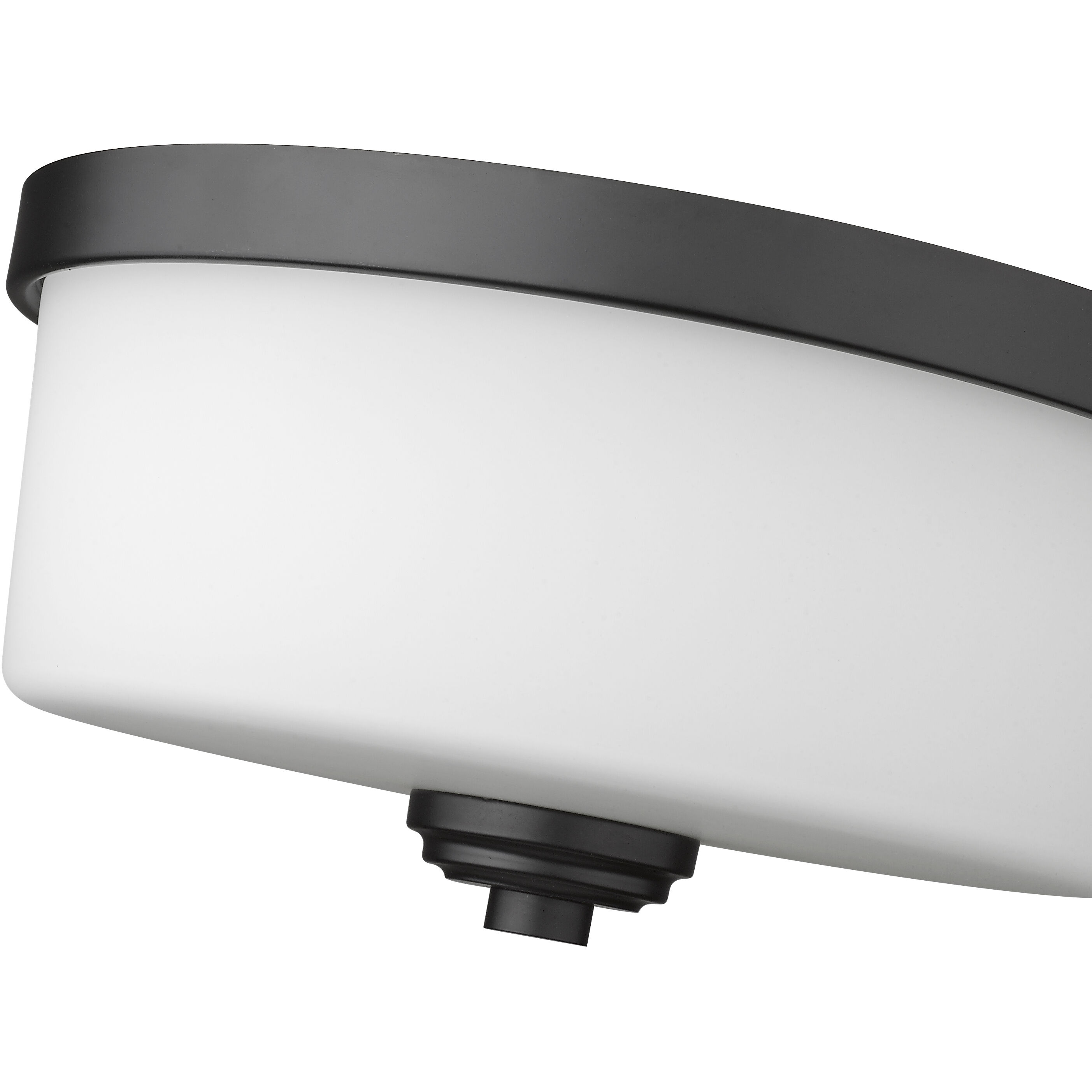 Arlington 2 Light 12.25 inch Matte Black Flush Mount Ceiling Light