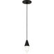 Sean Lavin Turret LED Nightshade Black Pendant Ceiling Light, Integrated LED