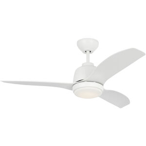 Avila 44 inch Matte White Ceiling Fan