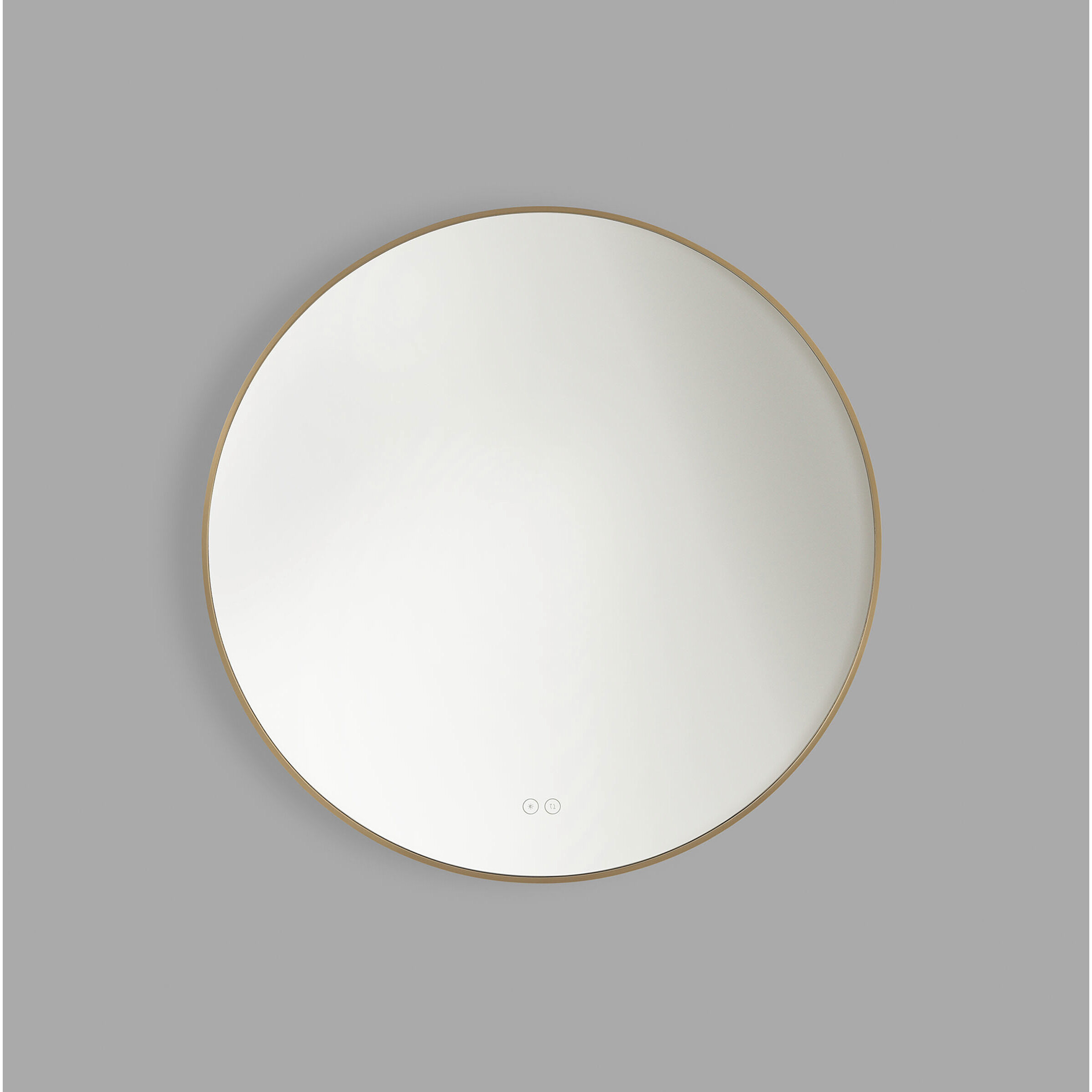 Cadre 30 X 30 inch Satin Brass Backlit Wall Mirror