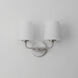 Bristol 2 Light 13.25 inch Satin Nickel Wall Sconce Wall Light