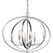 Cosmo 6 Light 25 inch Polished Chrome Pendant Ceiling Light