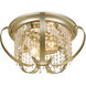 Ella 2 Light 14.5 inch White Gold Flush Mount Ceiling Light