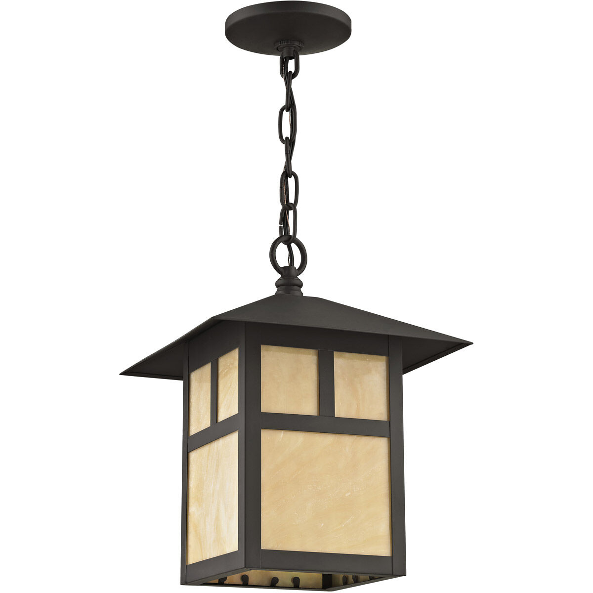 Montclair Mission 1 Light 10 inch Bronze Outdoor Pendant Lantern