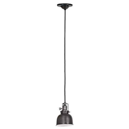 Union Square 1 Light 5 inch Gun Metal Pendant Ceiling Light