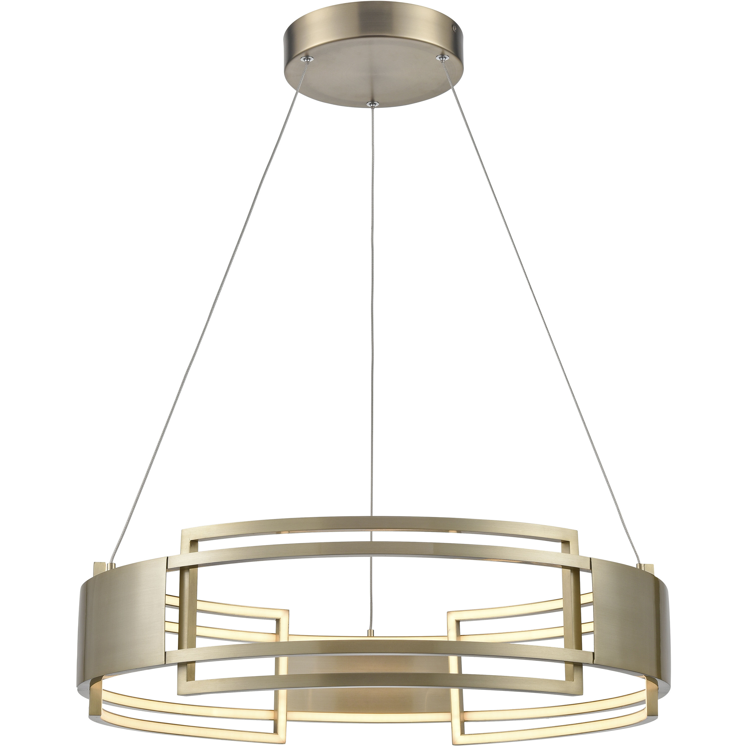 Fashionista LED 24 inch Champagne Gold Chandelier Ceiling Light