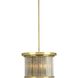 Point Dume™ Sequit Point 3 Light 14 inch Brushed Brass Semi-Flush Convertible Ceiling Light, Jeffrey Alan Marks, Design Series