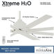 Xtreme H2O 65 inch Flat White Outdoor Ceiling Fan