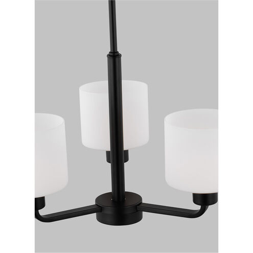 Canfield 5 Light 23.88 inch Midnight Black Chandelier Ceiling Light