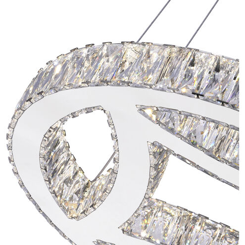 Beyond LED 20 inch Chrome Chandelier Ceiling Light
