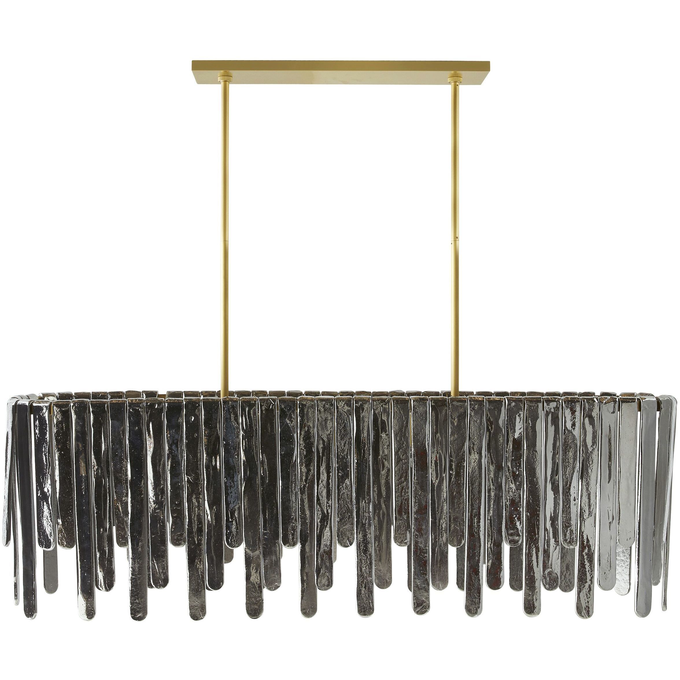 Leighton 7 Light 51.5 inch Smoke Luster Chandelier Ceiling Light