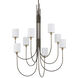 Archetype 8 Light 32.5 inch Statuary Bronze Chandelier Ceiling Light