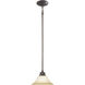 Essentials 1 Light 9.5 inch Sable Bronze Mini Pendant Ceiling Light