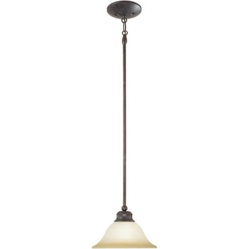 Essentials 1 Light 10 inch Sable Bronze Mini Pendant Ceiling Light