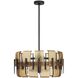 Lumora 6 Light 23 inch Smoke and Blackened Iron Chandelier Ceiling Light