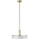Como 1 Light 18 inch Champagne Gold Convertible Pendant Ceiling Light
