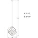Rad LED 23.5 inch Black and Natural Brass Pendant Ceiling Light