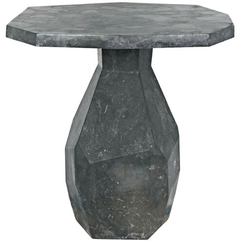 Polyhedron 32.5 X 31 inch Black Marble Side Table