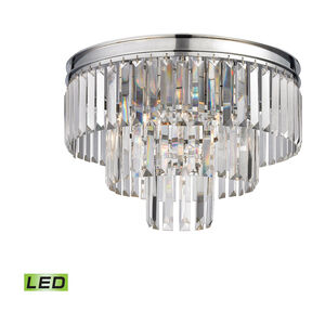 Farrell LED 19 inch Polished Chrome Semi Flush Mount Ceiling Light