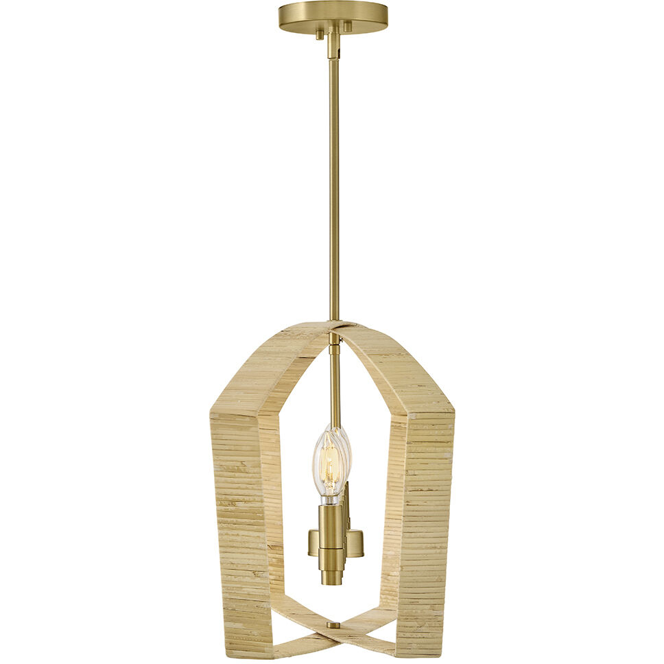 Sammi 6 Light 40 inch Lacquered Brass Chandelier Ceiling Light