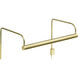 Slim-line 30 watt 11 inch Polished Brass Picture Light Wall Light