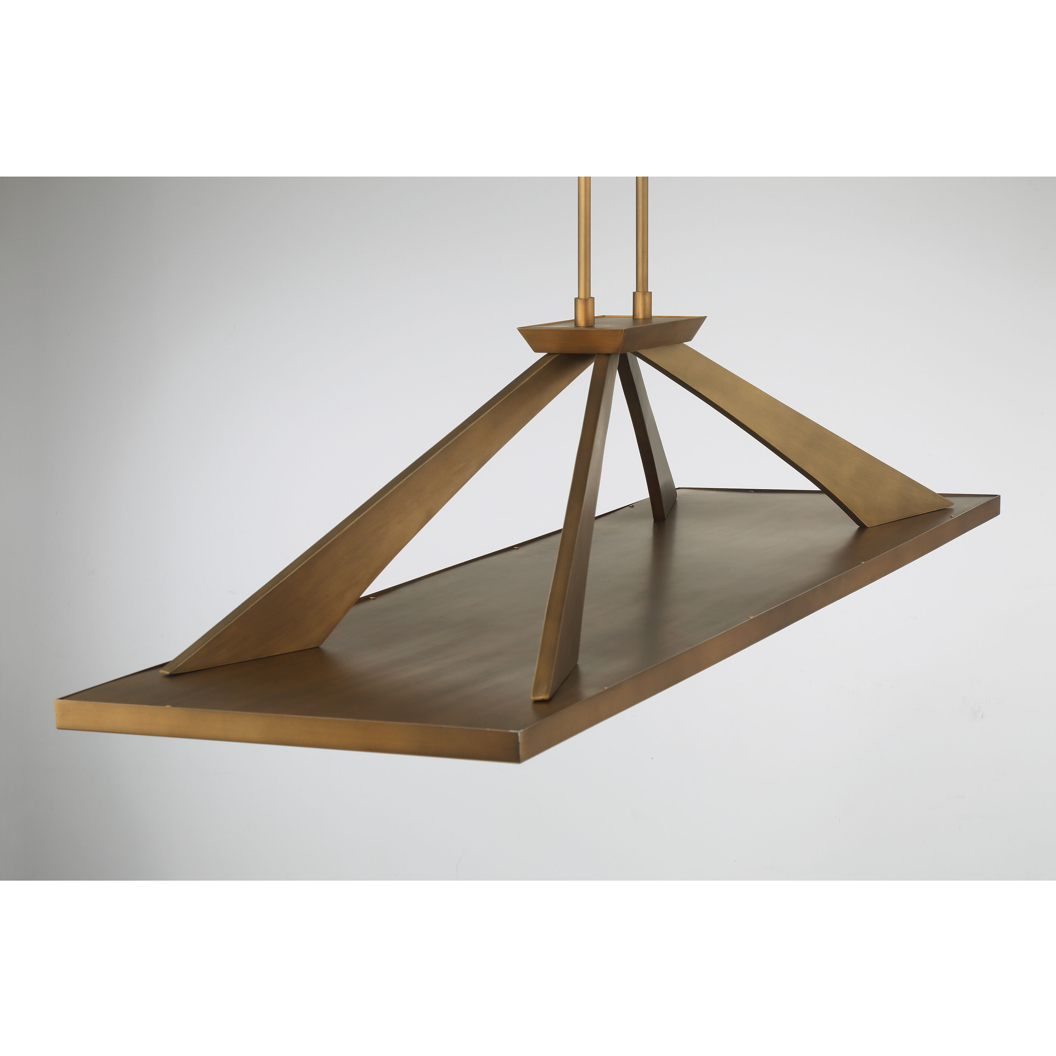 Stiles LED 48 inch Ashen Gold Island Chandelier Ceiling Light