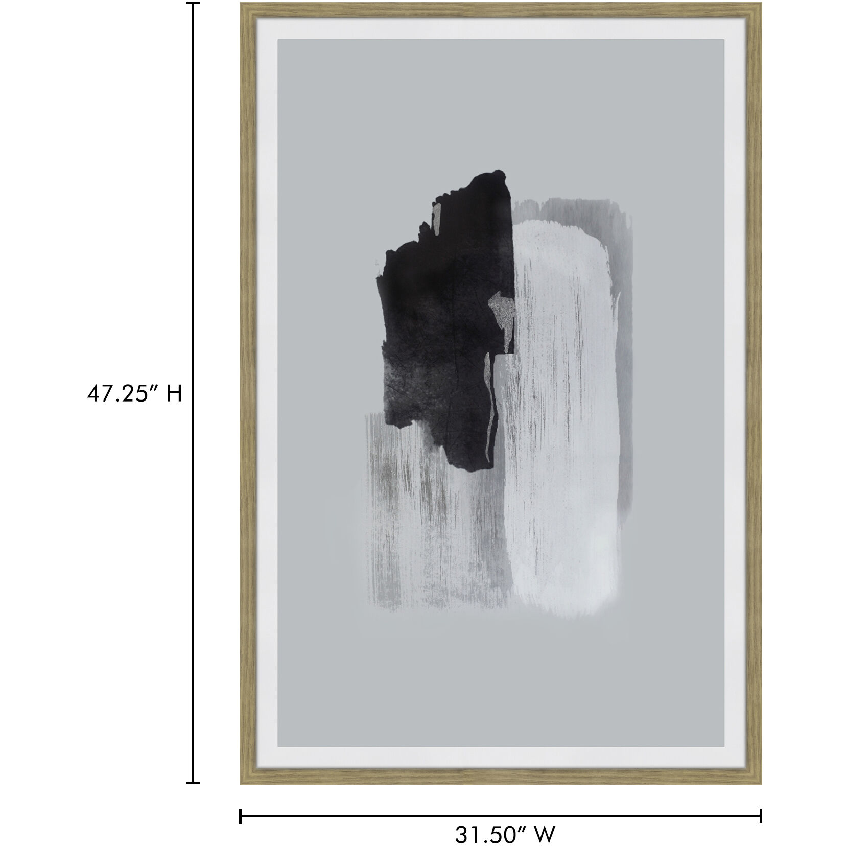 Wisdom 1 47 X 32 inch Abstrack Ink Print, Abstract