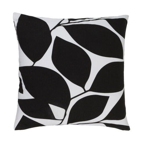 Somerset 20 X 20 inch Black and Ivory Throw Pillow