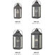 Heritage Anchorage LED 13 inch Aged Zinc Outdoor Wall Mount Lantern, Small