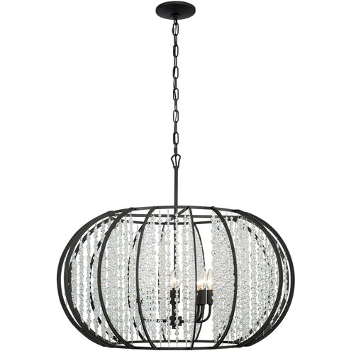 Caesar 8 Light 32 inch Carbon Pendant Ceiling Light