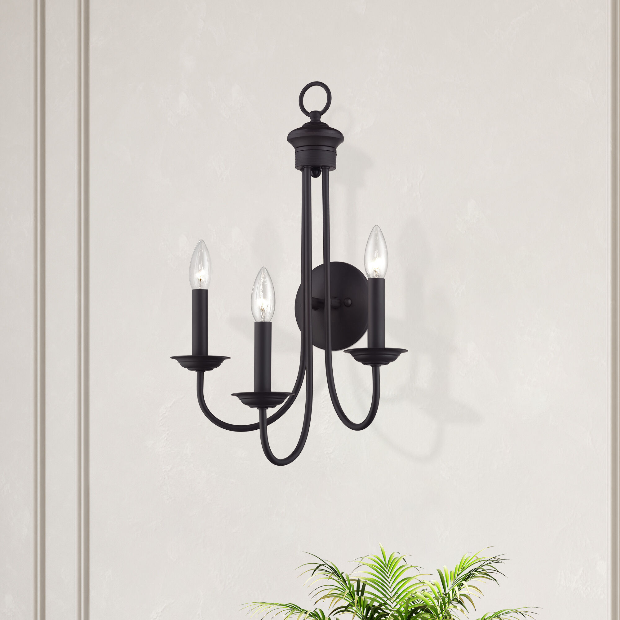 Estate 3 Light 14 inch Bronze Wall Sconce Wall Light