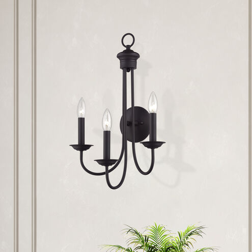 Estate 3 Light 14 inch Bronze Wall Sconce Wall Light