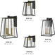 Walker Outdoor Wall Mount Lantern in Buckeye Bronze, Small