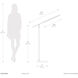 Port 75 inch 28.00 watt Matte Black Floor Lamp Portable Light