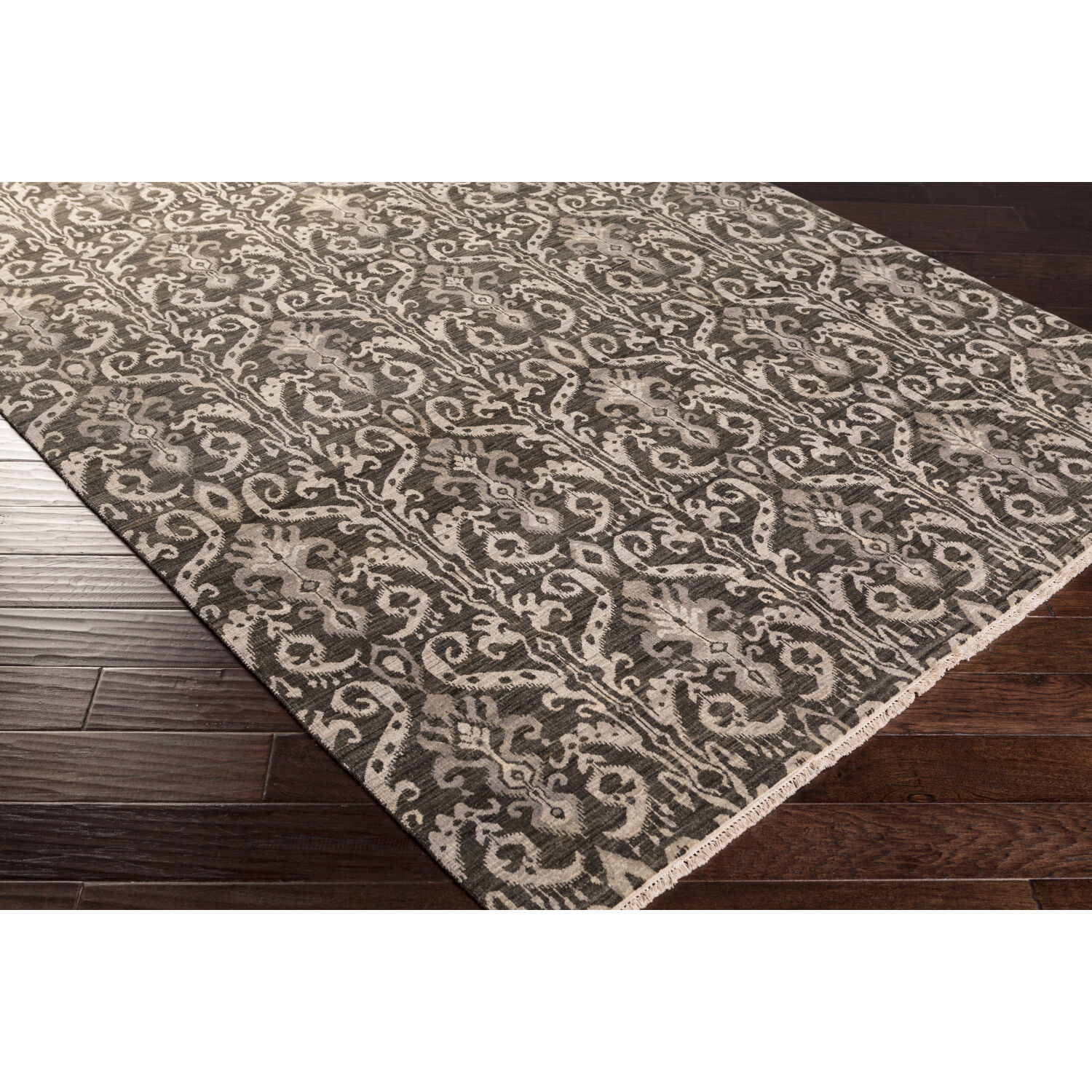 Palace 36 X 24 inch Sage / Olive Handmade Rug