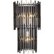 Park Row 3 Light 11 inch Matte Black and French Gold Wall Sconce Wall Light