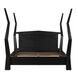Patras Hand Rubbed Black Bed, Eastern King