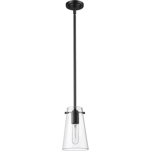 Kira 1 Light 5 inch Matte Black Pendant Ceiling Light