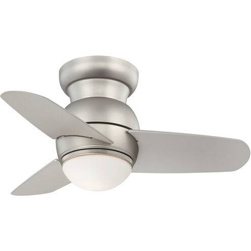 Spacesaver 26 inch Brushed Steel with Silver Blades Ceiling Fan