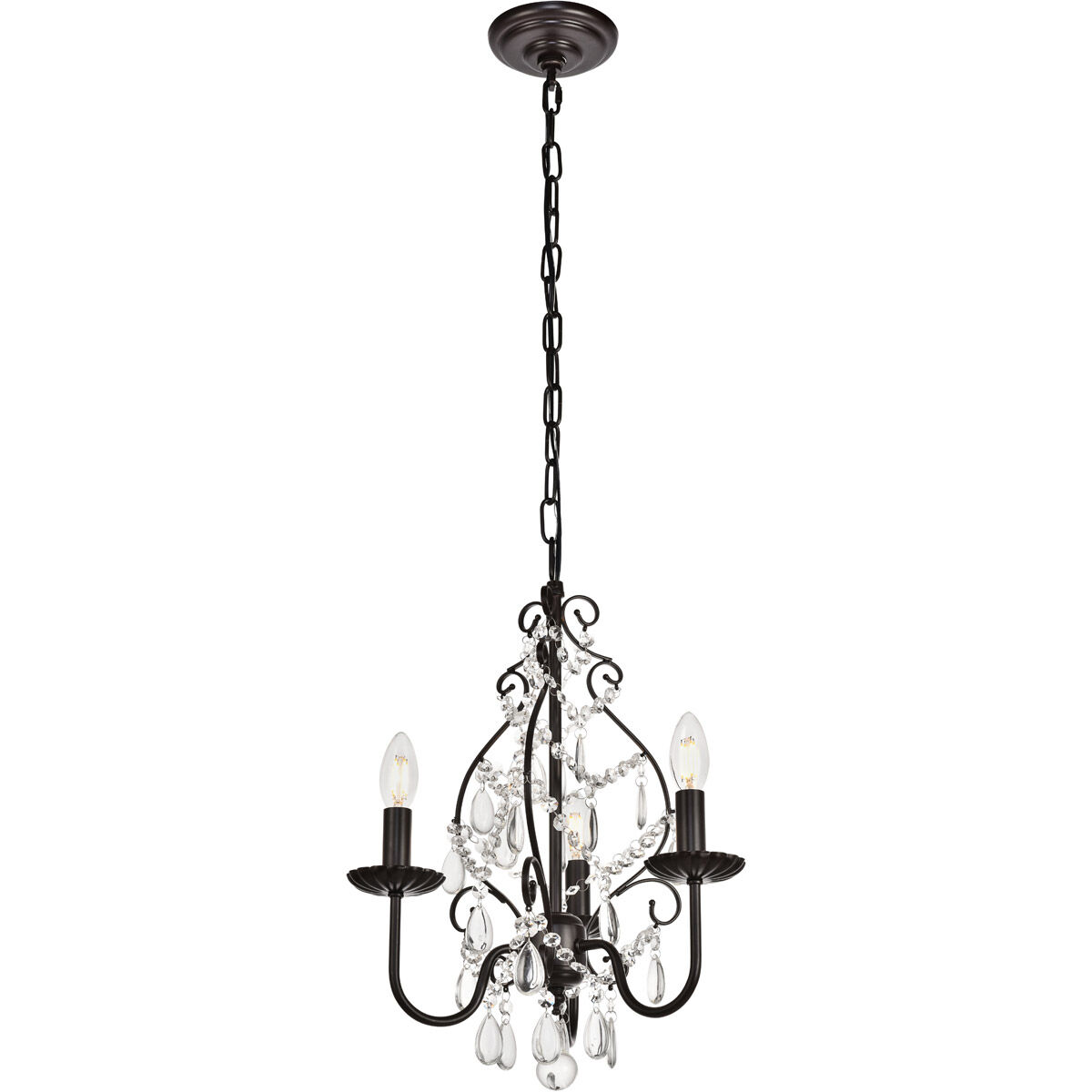 Blaise 3 Light 15 inch Oil Rubbed Bronze Pendant Ceiling Light