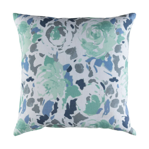 Kalena 22 X 22 inch Pale Blue and Sea Foam Pillow